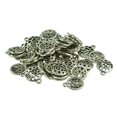thumbnail image 1 of 50 Uds colgantes de plata hallazgos de bricolaje artesanías hueco estrella AMOR Vintage joyería familiar, 1 of 7