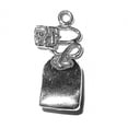 thumbnail image 1 of Sterling Silver 20" .8mm Box Chain 3D Tea Bag Pendant Necklace, 1 of 2