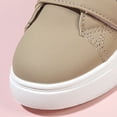 thumbnail image 5 of Miluxas Toddler Little Kid Cushioned Canvas Shoes Slip On Sneakers Soft and Durable Khaki 9.5 M(26), 5 of 5