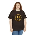 thumbnail image 6 of Blurry smiley face graphic t shirt  Unisex Heavy Cotton Tee, 6 of 8