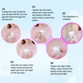 thumbnail image 3 of Hårborttagare elektrisk epilator med bomullstråd (rosa), 3 of 4