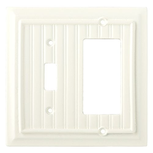 Brainerd 126471 Beadboard Single Toggle Switch/Decorator Wall Plate / Switch Plate / Cover