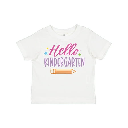 

Inktastic Back to School Hello Kindergarten Gift Toddler Boy or Toddler Girl T-Shirt