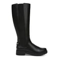thumbnail image 2 of STYLE & COMPANY Womens Black Strap Accent Side Goring Lug Sole Padded Gwynn Round Toe Block Heel Zip-Up Boots Shoes 5 M, 2 of 4