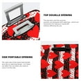 thumbnail image 3 of Hirioo Black and white striped and red hearts for Elasticity Suitcase Cover (No luggage Included) Durable Luggage Protector Fits 18-32 Inch Luggage-Medium, 3 of 7