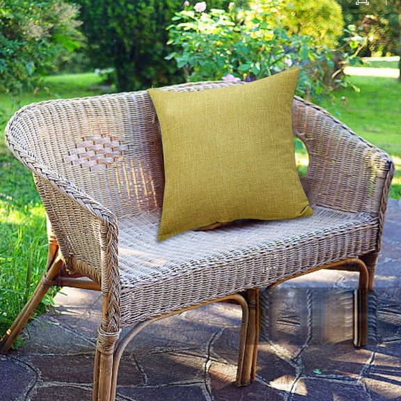 16x16 Inch Solid Color Throw Pillow Covers Square Decorative Polyester Cushion Cases for Sofa Couch Bed Chair Living Room Bedroom Farmhouse Rustic Home Decor