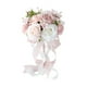 thumbnail image 2 of Ramo de novia, flores artificiales, accesorios para fotos, centros de mesa, adornos, ramo para lanzar Rosa Blanco, 2 of 9