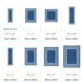 thumbnail image 6 of Beverly Rug Indoor Bordered Area Rugs, Non Slip Rubber Backing Modern Living Room Area Rug, Blue, 8' x 10', 6 of 6