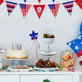 thumbnail image 4 of 4th of July Decorations, Independence Day Pentagram Decoration Red White And Blue Five Star Bow Star Stick Inserts Independence Day Party Decoration, 4 of 7