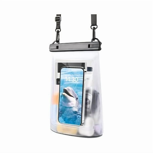 wonima02 Waterproof Phone Pouch for iPhone 16 15 14 11 Pro Max & Galaxy S24 S21 - Floating Large Capacity Dry Bag Stores Sunscreen, Sunglasses - Oversized Waterproof Bag for Beach, Swimming, Kayaking