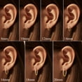 thumbnail image 3 of Suplight Silver Hoop Earrings for Women Men 8/10/12/14/16/18/20MM Small Huggie Hypoallergenic Nickel Free Christmas Jewelry Gift, 3 of 7