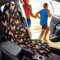 thumbnail image 4 of POLERO Car Seat Towel Cover Sweatproof Warp Kitted Terry Cloth, Compatible with Automotive Seat Covers & Liner, for Cars Trucks SUVs, Rainbow Butterfly Pattern, 4 of 7