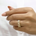 thumbnail image 2 of Jewelegant Handmade Marquise Cut Moissanite Double Row Wedding Band - Perfect Stacking Bridal Jewelry - Unique Wedding Band for Women, 2 of 6