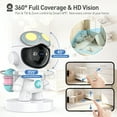 thumbnail image 3 of GPED Indoor Pan/Tilt Smart Security Camera, 2K HD Pet Camera, Super IR Night Vision, Motion Detection for Baby and Pet Monitor, Cloud & SD Card Storage, Supported 5G & 2.4GHz, 3 of 6