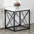 thumbnail image 6 of Steve Silver Skyler White Genuine Marble Top Square End Table, 6 of 6