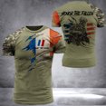 thumbnail image 1 of t-shirt à Imprimé Drapeau Français 3d, Procédé flexible, Style de Rue, Manches Courtes, Haut pour Homme, 1 of 5