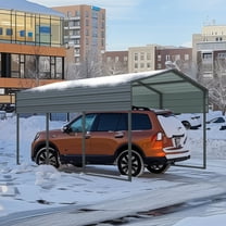 Ubesgoo 120.08 x 177.56 x 99.61 inches Black Carport