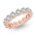 thumbnail image 3 of Pear Shape Lab Grown Diamond Danna Eternity Ring For Women | 6 Carat IGI Certified 14K Rose Gold | FG-VS Quality Friendly Diamonds Eternity Ring Size 9.5, 3 of 5
