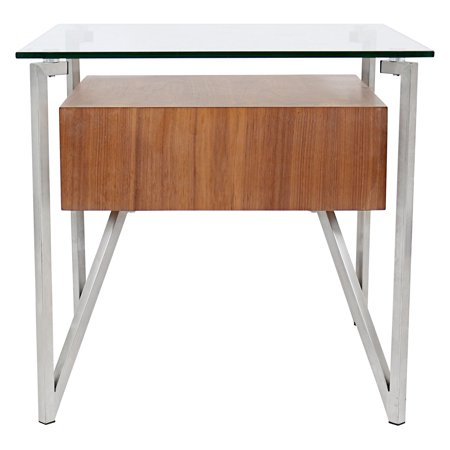LumiSource - Hover End Table - Walnut