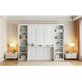 thumbnail image 6 of Generic Full Size Murphy Bed with Desk and Bookshelf, White, 6 of 9