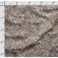 thumbnail image 2 of Soimoi Floral Printed,Cuddle Minky Fabric Sewing Fabric By The Yard- 56 Inch WideDecorative Plush Soft Fabric Baby Garments Toys And Blankets-Brown, 2 of 5