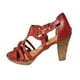 thumbnail image 2 of Sandalias romanas con hebilla de tacón alto y hebilla de metal con punta abierta retro para mujer Wmkox8yii  hfjk3163, 2 of 3