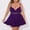 Purple, variant on MGDXOX Women's Plus Size Tankini Swimsuits Swim Dress Bathing Suits Two Piece Ruffle V Neck Swimwear with Swim Shorts Green XXXXL