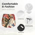 thumbnail image 4 of Balery Butterflies And Flowers Painting Pantalones cortos deportivos para mujer con forro y dos bolsillos, elásticos, para entrenamiento, gimnasio, yoga-Medium, 4 of 7