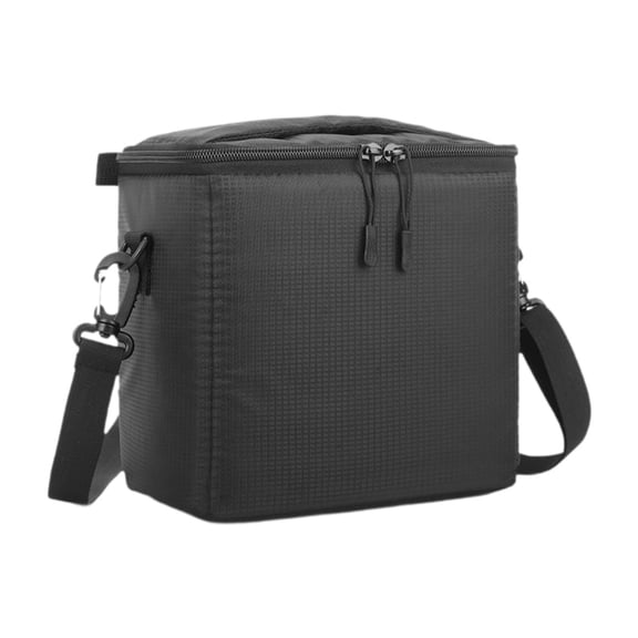 Bolso para cámara, portátil, Universal, negro, con correa para el hombro, estuche de transporte acolchado para viajes, fotografía en casa DSLR
