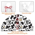 thumbnail image 4 of Lsque Cow Print Christmas Tree Skirt, Tree Skirt with Ties or Velcro, Perfect for Holiday Decorations, Halloween, and New Year-30", 4 of 7