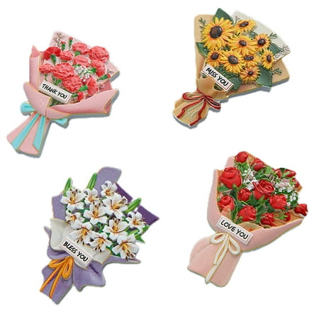 

Keebgyy Simulation flower bouquet refrigerator magnet