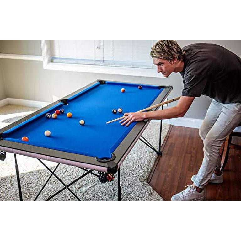 Fold away pool table 6ft deals