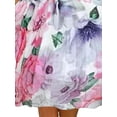 thumbnail image 4 of Gvmfive Women Summer Boho Floral Dress Short Sleeve Casual Midi Sundress, 4 of 5