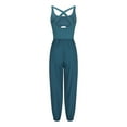 thumbnail image 4 of APEXFWDT Women's Tank Jumpsuit Summer Casual Sleeveless Rompers Jumpsuits with Pockets One Piece Outfit Active Workout Lounge Jumpsuits, 4 of 5