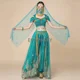 thumbnail image 2 of Disfraz de princesa árabe, vestido de danza del vientre, danza india, bordado, Bollywood, disfraz de jazmín, disfraz de fiesta para mujer, atuendo elegante, 2 of 5