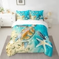 thumbnail image 2 of YST Ocean Theme Bed in a Bag, 7-Piece, Sea Animal, Queen Size, 3D Sea Turtle, 2 of 4