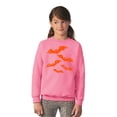 thumbnail image 3 of Awkward Styles Halloween Youth Sweatshirt Girls Boys Orange Bats Crewneck Tops for Kids, 3 of 5