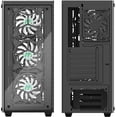 thumbnail image 4 of MUSETEX ATX Mid-Tower Chassis Gaming PC Case 4 RGB Fans Pre-Installed 2 Translucent Tempered Glass USB 3.0 Cable Management/Airflow Gaming Style Windows..., 4 of 7