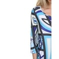 thumbnail image 4 of Women's 3/4 Sleeve Geometric Print Dress, 4 of 4