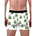 thumbnail image 3 of Seyurigaoka Men’ s Underpants Cartoon Patterns Print Middle Waist Boxer Briefs, 3 of 6