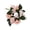 A005- Style E, variant on Artificial Rose Hydrangea Candle Wreath 4 Pack, 6 Inch Faux Flower Candle Ring, Decorative Floral Centerpiece for Wedding Dinner Party Table Home Decor, Assorted Colors