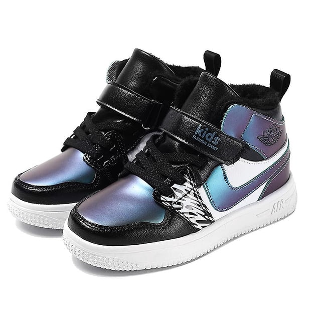 Zapatos para niños más zapatillas de deporte de algodón de terciopelo Zapatos para correr Fr606M-Azul-33 oso de fresa Electrónica