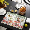 thumbnail image 3 of Pastoral Mushroom Fox Placemats Set of 12, Watercolor Eucalyptus Botanical Placemats for Dining Table, Place Mats for Kitchen Tabletop, Waterproof Wipeable Dining Table Mats Set, 3 of 9