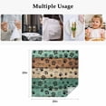 thumbnail image 5 of Cloth Napkins Set of 2 - 20x20 Inches, Teal Green Brown Washable Reusable Table Napkins, Farmhouse Dog Paw Vintage Soft & Absortbent Dining Napkin for Party Wedding Hotel Restaurant, 5 of 8