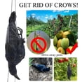 thumbnail image 2 of Realistic Hanging Dead Crow Decoy Lifesize Extra Large Black Feathered Crow, 2 of 5