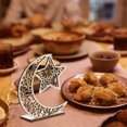 thumbnail image 3 of ZAXARRA Eid Crafts Night Light, Battery Operated 3D Wooden Moon Shaped LED Light Home Table Decor, 3 of 6