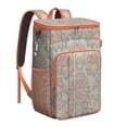 thumbnail image 1 of Colorful Paisley Pattern Insulated Backpack Cooler, Waterproof & Leak Proof, High-Performance Insulation, Perfect for Travel, Camping, and Outdoor Activities, 1 of 6