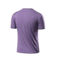 thumbnail image 5 of UVEASISHA Athletic Tshirts for Men Cooling Summer Lightweight Workout T Shirts Big and Tall Solid Casual Tee Tops Purple XXXL, 5 of 5