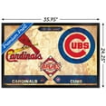 thumbnail image 3 of MLB Rivalries - St. Louis Cardinals vs Chicago Cubs Wall Poster, 22.375" x 34" Framed, 3 of 6