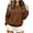 Brown, variant on CBASIHI Womens Crew Neck Sweatshirts with Pockets- Fall Oversized Long Sleeve Casual Pullover Top Gray Size S-2XL